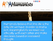 Tablet Screenshot of cohumanists.ca